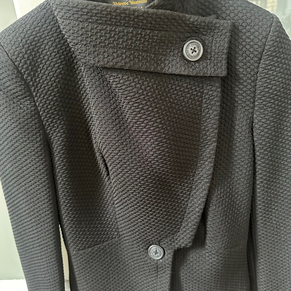 Vivienne Westwood Black Textured Blazer - Picture 4 of 7